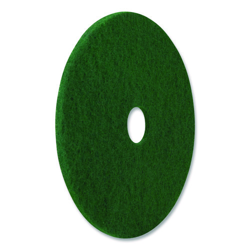 Picture of Scrubbing Pads, 16" Diameter, Green, 5/Carton