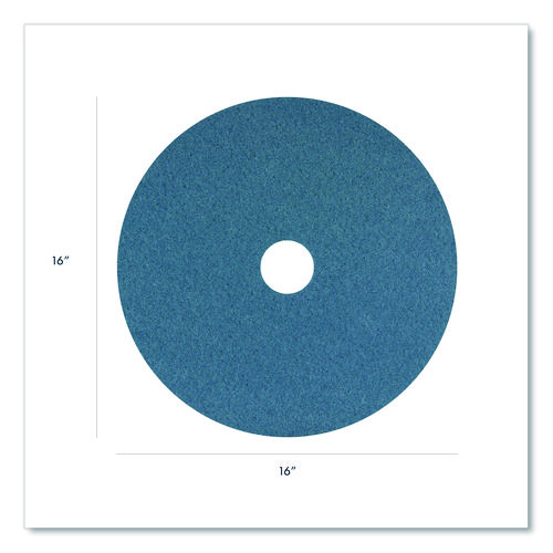 Picture of Blue Cleaner Pad, 16" Diameter, Blue, 5/Carton