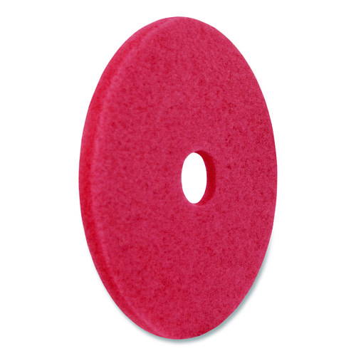 Picture of Buffing Pads, 12" Diameter, Red, 5/Carton