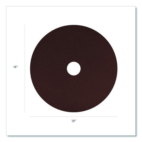 Picture of EcoPrep EPP Specialty Pads, 15" Diameter, Maroon, 10/Carton