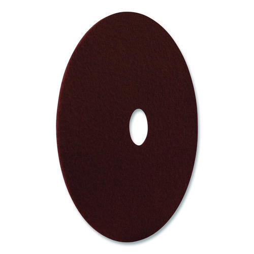 Picture of EcoPrep EPP Specialty Pads, 15" Diameter, Maroon, 10/Carton