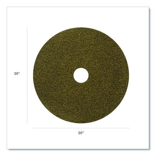 Picture of Black Diamond 1500 Grit Diamond Pad, 20" Diameter, Black/Yellow, 2/Carton