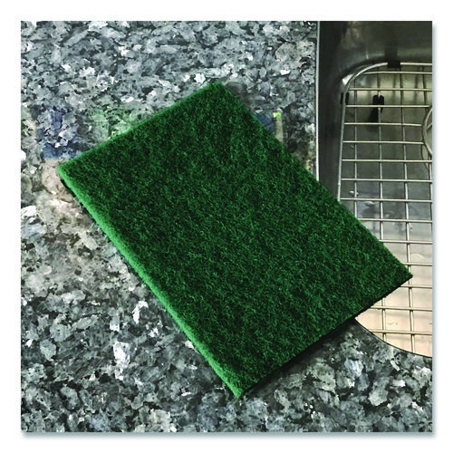 Picture of 90-96 Medium Duty Hand Cleaning Pad, 6 x 9, Green, 20/Pack, 3 Packs/Carton