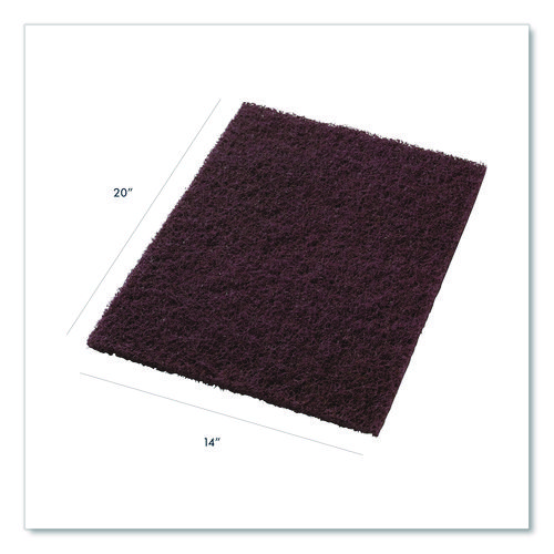 Picture of Dominator Strip Pad, 14 x 20, Burgundy, 5/Carton