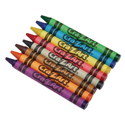 Picture of Crayons, 8 Assorted Colors, 800/Pack