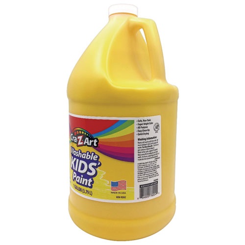 Picture of Washable Kids Paint, Yellow, 1 gal Bottle