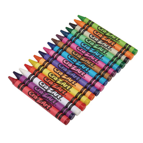 Picture of Crayons, 16 Assorted Colors, 800/Pack