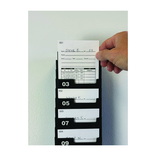 Picture of Time Clock Cards for Lathem Time 7000E, Two Sides, 3.5 x 7.25, 100/Pack