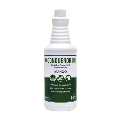 Picture of Bio Conqueror 105 Enzymatic Odor Counteractant Concentrate, Mango, 32 oz Bottle, 12/Carton