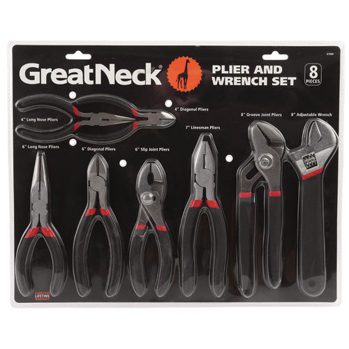 Picture of 8-Piece Steel Pliers and Wrench Tool Set