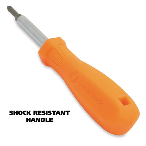 Picture of 4 in-1 Screwdriver w/Interchangeable Phillips/Standard Bits, Assorted Colors