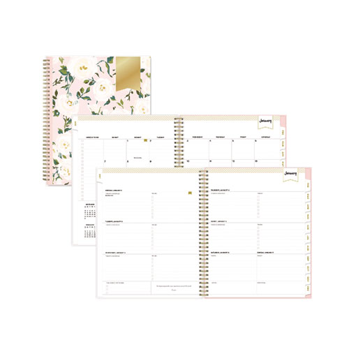 Picture of Day Designer Coming Up Roses Create-Your-Own Cover Weekly/Monthly Planner, Roses Artwork, 11 x 8.5, 12-Month (Jan-Dec): 2025