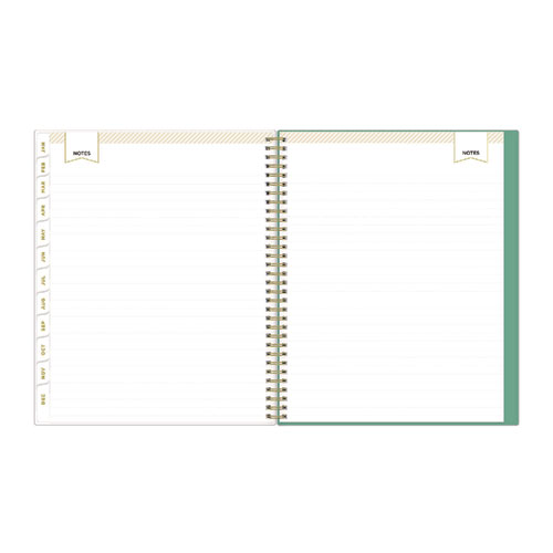 Picture of Day Designer Peyton Create-Your-Own Cover Weekly/Monthly Planner, Floral Artwork, 11 x 8.5, White, 12-Month (Jan-Dec): 2025