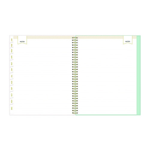 Picture of Day Designer Secret Garden Mint Frosted Weekly/Monthly Planner, Floral Artwork, 11 x 8.5, 12-Month (Jan to Dec): 2025