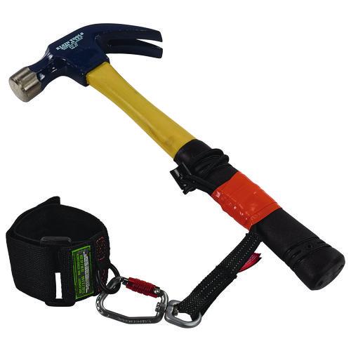 Picture of Squids 3123 Tool Wristband with D-Ring Anchor, 5 lb Max Working Capacity, 18" Long, Black