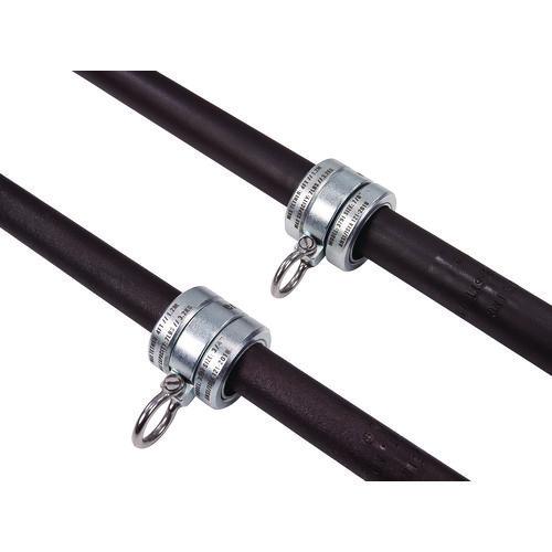 Picture of Squids 3791 Sleever/Connecting Bar Lock Collar with Tool Attachment Point, 7 lb Max Working Capacity, 0.87" Long, Silver