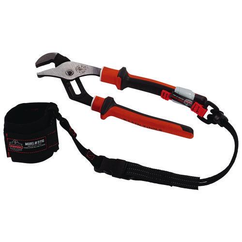 Picture of Squids 3707 Web Tool Tether Attachment w/ Non-Conductive D-Ring Tool Tails, 2 lb Max Working Capacity, 3.5", Orange, 6/Pack