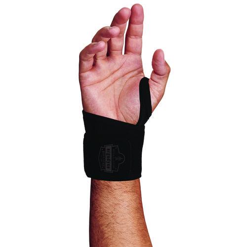 Picture of ProFlex 425 Neoprene Wrist Wrap Support with Thumb Loop, One Size Fits Most, Fits Left Hand/Right Hand, Black