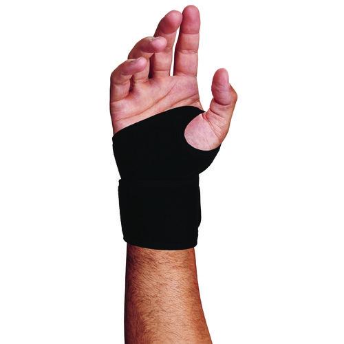 Picture of ProFlex 425 Neoprene Wrist Wrap Support with Thumb Loop, One Size Fits Most, Fits Left Hand/Right Hand, Black