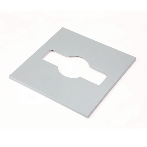 Picture of 29 Gallon Trash/Recycling Cans, Steel, Green Recycling Can with Mixed Lid, Black Trash Can with Square Lid