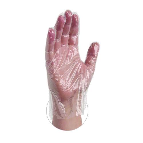 Picture of Polyethylene Food Safe Industrial Gloves, Powder-Free, Large, Clear, 500/Box