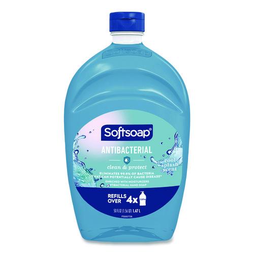 Picture of Antibacterial Liquid Hand Soap Refill, Cool Splash, 50 oz Bottle