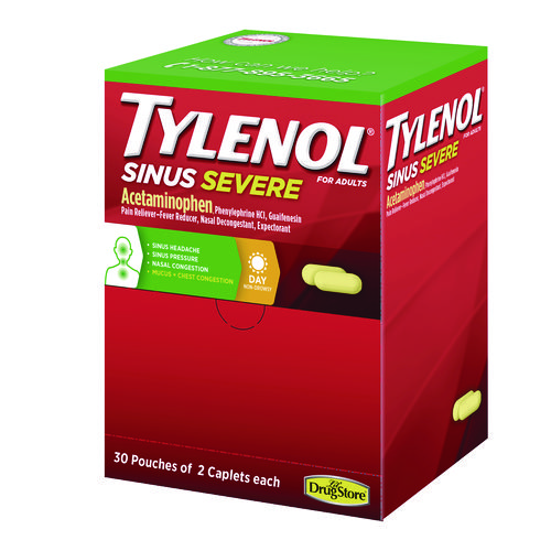 Sinus+Severe+Acetaminophen+Daytime+Pain+Reliever+Caplet%2C+2+Caplets%2FPacket%2C+30+Packets%2FBox