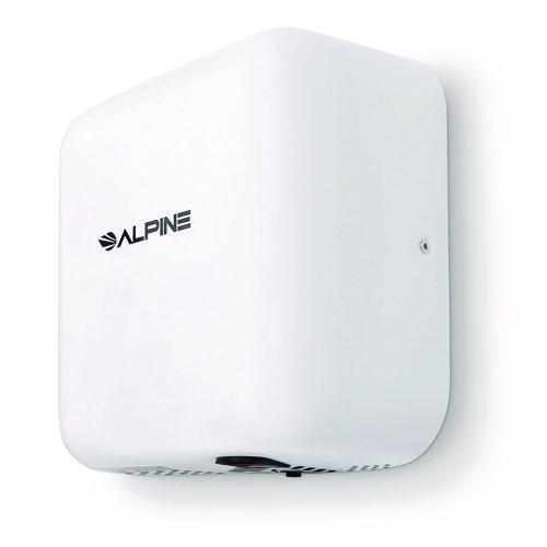 Picture of Hemlock Commercial 220V Automatic Hand Dryer, 6.68 x 11.41 x 12.31, Stainless Steel, White