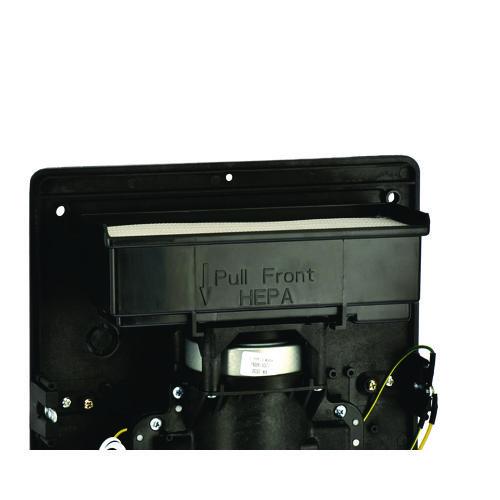 Picture of Willow Commercial 120V Automatic Hand Dryer, 3.93 x 11.25 x 12.63, Stainless Steel, Black