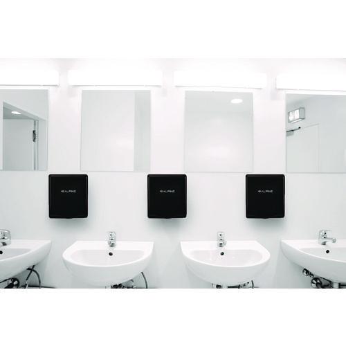 Picture of Willow Commercial 120V Automatic Hand Dryer, 3.93 x 11.25 x 12.63, Stainless Steel, Black