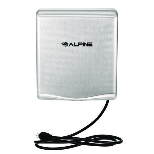 Picture of Willow Commercial 120V Automatic Hand Dryer, 3.93 x 11.25 x 12.63, Stainless Steel, Silver