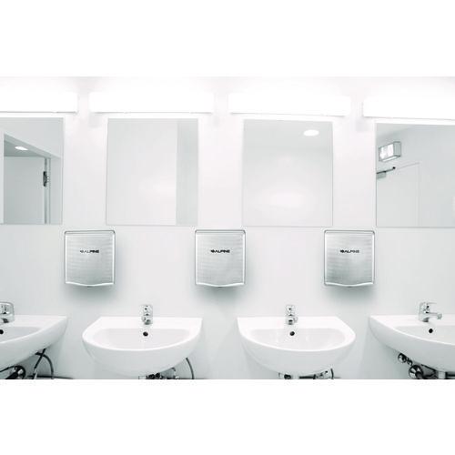 Picture of Willow Commercial 120V Automatic Hand Dryer, 3.93 x 11.25 x 12.63, Stainless Steel, Silver