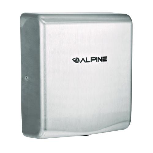 Picture of Willow Commercial 120V Automatic Hand Dryer, 3.93 x 11.25 x 12.63, Stainless Steel, Silver