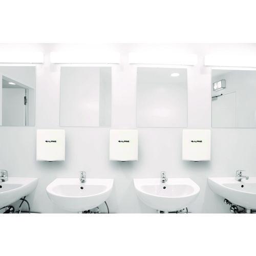 Picture of Willow Commercial 120V Automatic Hand Dryer, 3.93 x 11.25 x 12.63, Stainless Steel, White