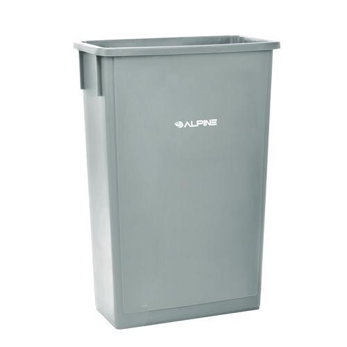 Picture of Slim 23 Gallon Indoor Trash Can, Plastic, Gray