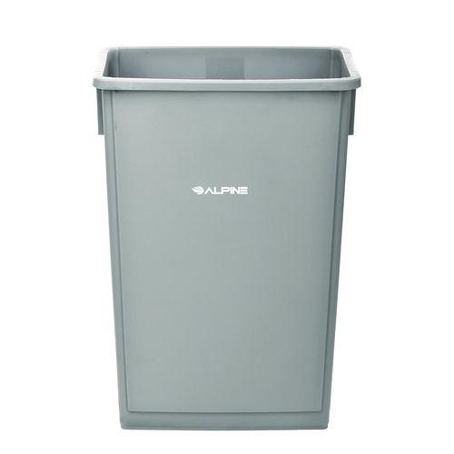Picture of Slim 23 Gallon Indoor Trash Can, Plastic, Gray