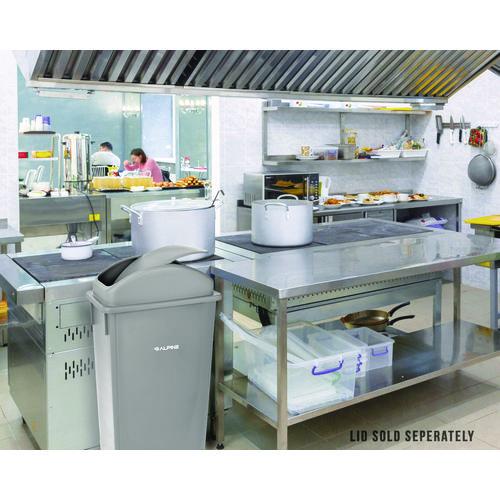 Picture of Slim 23 Gallon Indoor Trash Can, Plastic, Gray