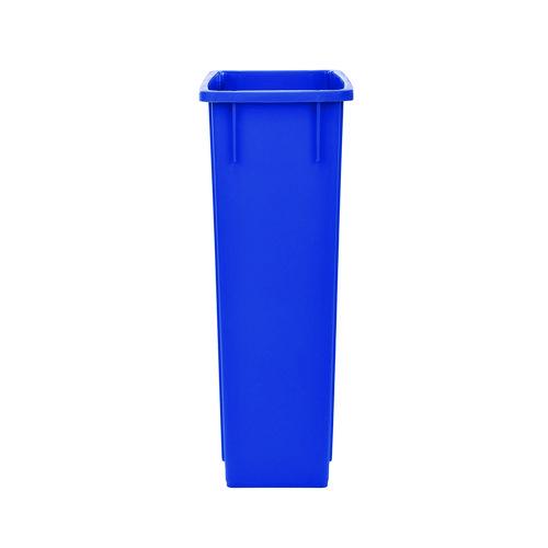 Picture of Slim 23 Gallon Recycling Bin, Plastic, Blue