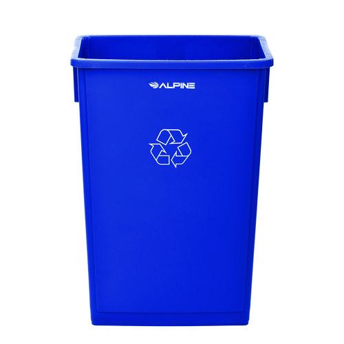 Picture of Slim 23 Gallon Recycling Bin, Plastic, Blue