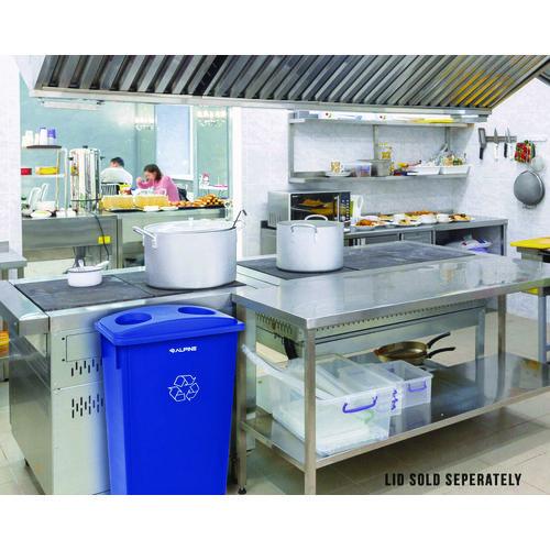 Picture of Slim 23 Gallon Recycling Bin, Plastic, Blue