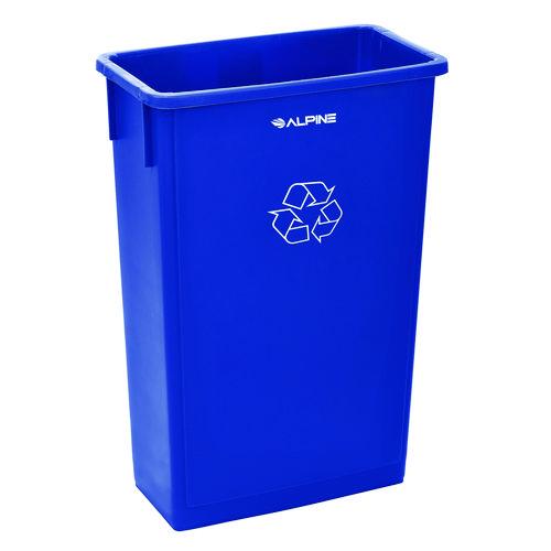 Picture of Slim 23 Gallon Recycling Bin, Plastic, Blue