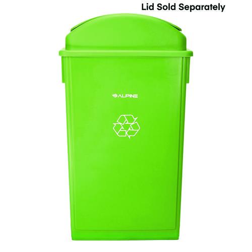 Picture of Slim 23 Gallon Recycling Bin, Plastic, Lime Green