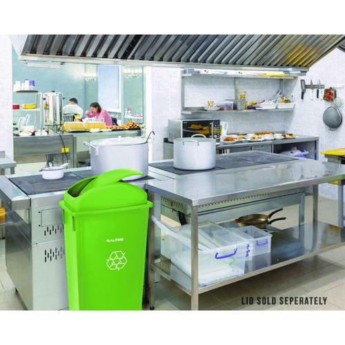 Picture of Slim 23 Gallon Recycling Bin, Plastic, Lime Green