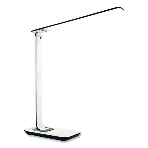 Picture of Turcom RelaxaLight Dimmable LED Desk Lamp with USB, Adjustable Neck, 16" to 28.5" High, White