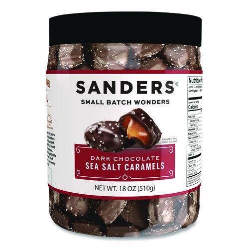 Picture of Small Batch Wonders Dark Chocolate Sea Salt Caramels, 18 oz Tub