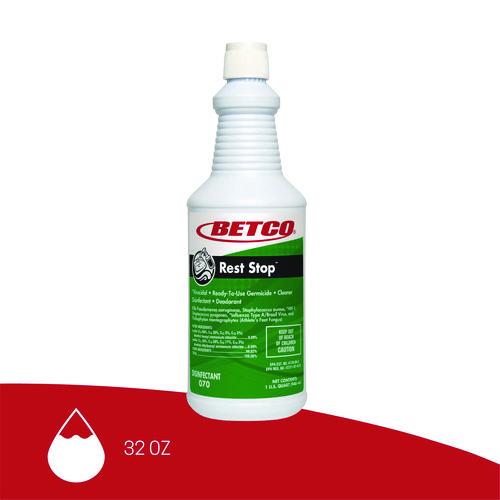 Picture of Rest Stop Non-Acid Bowl and Restroom Cleaner, Floral Fresh Scent, 32 oz Bottle, 12/Carton