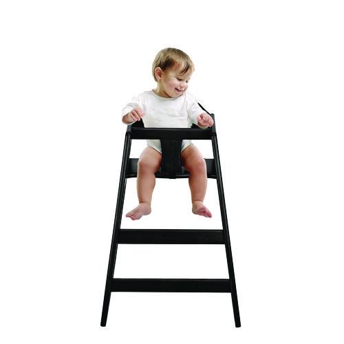 Picture of Wooden Stackable High Chair, Supports Up to 50 lb, 29.02" h, Espresso