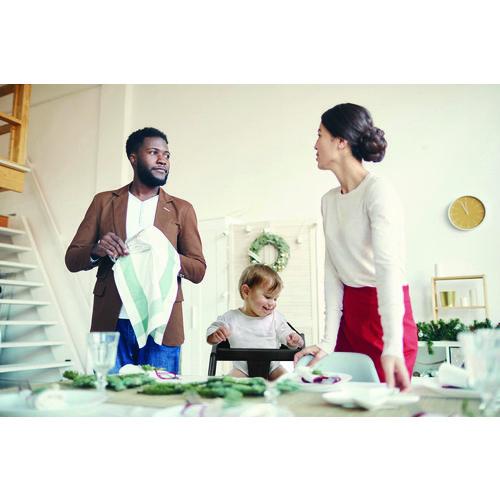 Picture of Wooden Stackable High Chair, Supports Up to 50 lb, 29.02" h, Espresso