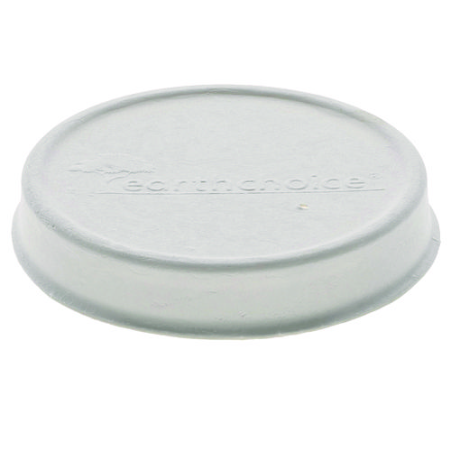 Picture of EarthChoice PFAS-Free Compostable Soup Cup Lid, For 8-16 oz Soup Cups, 4" Diameter, White, Sugarcane, 500/Carton