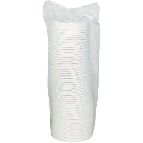 Picture of EarthChoice PFAS-Free Compostable Soup Cup Lid, For 8-16 oz Soup Cups, 4" Diameter, White, Sugarcane, 500/Carton